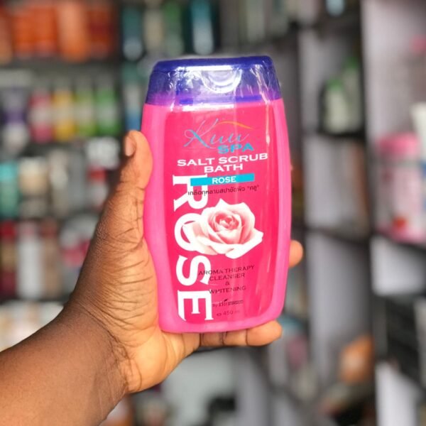 Kuu spa salt body scrub rose 450ml
