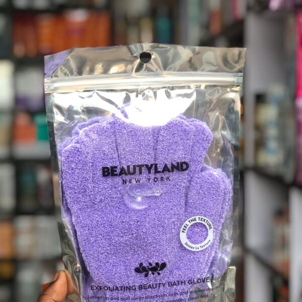 BEAUTY LAND -Spa and Glow Exfoliating Beauty Bath hand Glove sponge (1 pair)