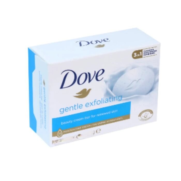 Dove Gentle exfoliating bar soap | single bar 90g - Image 1