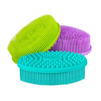 Silicone body scrubber ( color may vary)