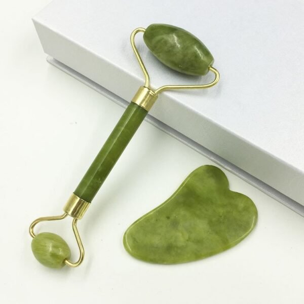 Gua sha with jade roller set