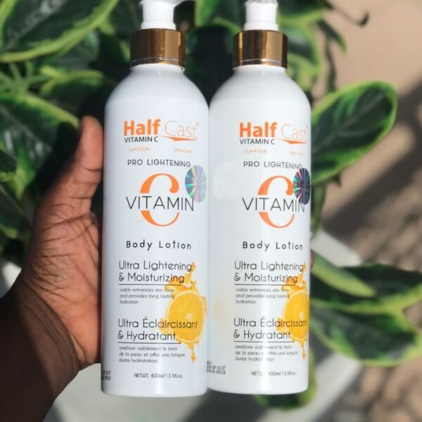 Half cast vitamin c pro lightening Body lotion 400ml
