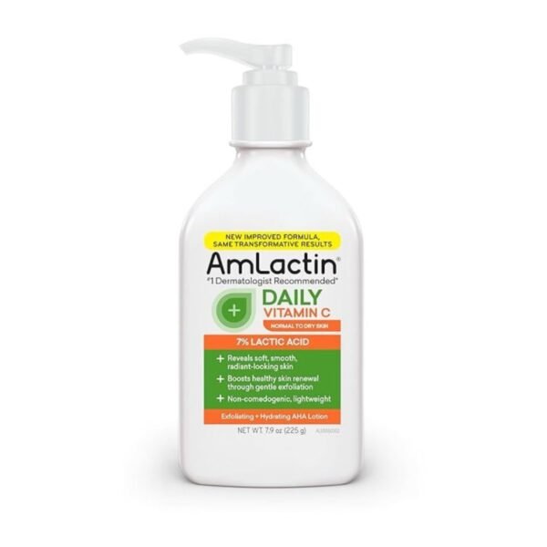 Amlactin daily vitamin C 7% lactic acid exfoliating & hydrating lotion 225g (packaging may vary)