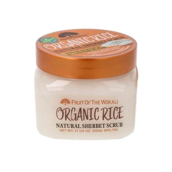Fruit of wokali organic rice body scrub