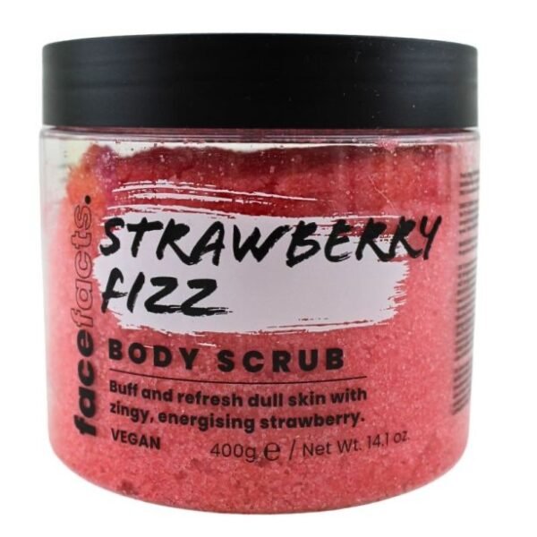 Face facts strawberry fizz body scrub 400g