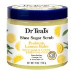 Dr teals shea sugar scrub prebiotic lemon balm 538g