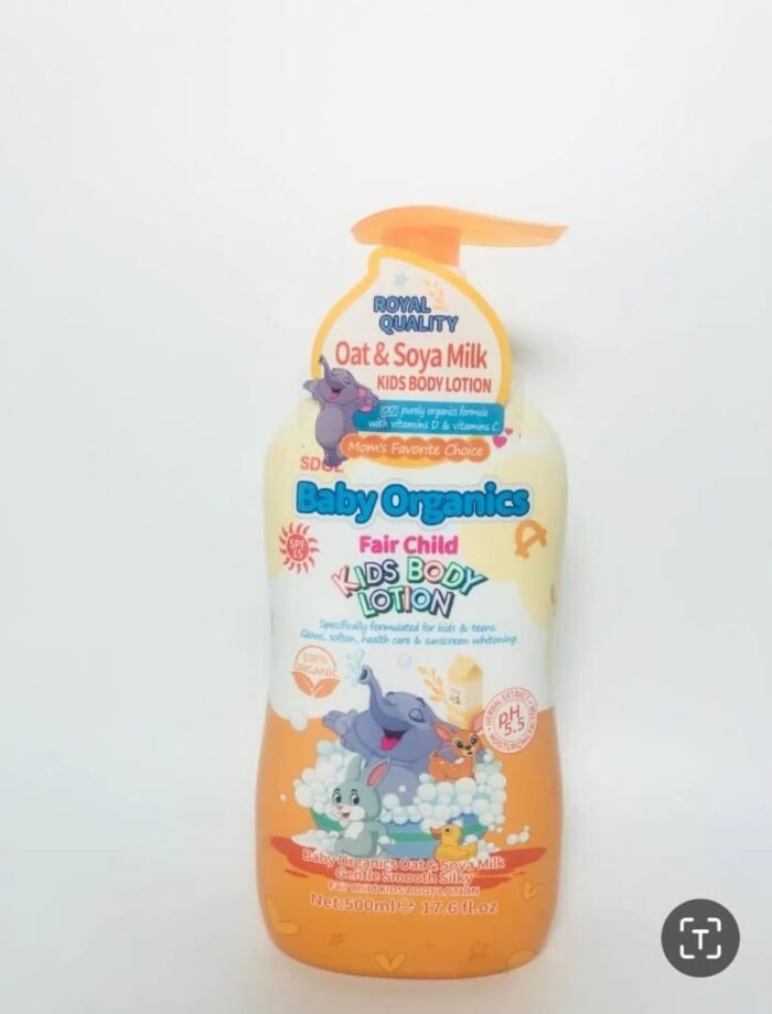 Baby Organics fair child kids lotion (Oat & Soya milk) | 500ml - Image 1