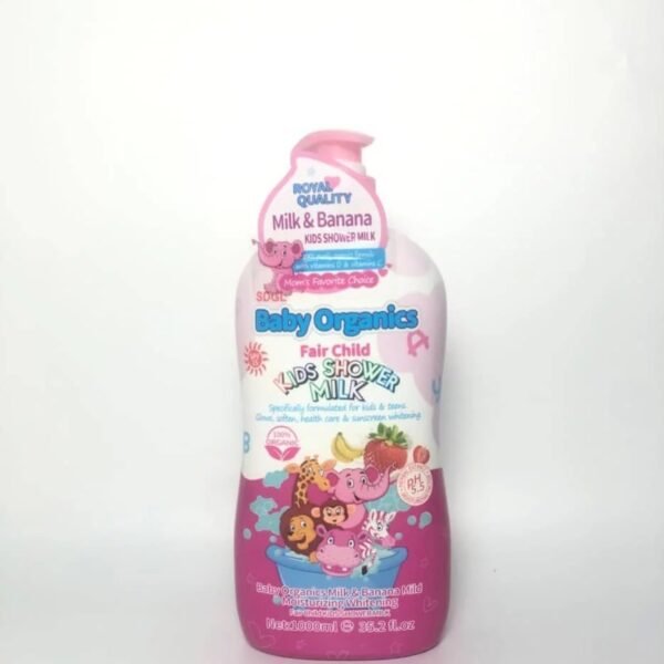 Baby Organics fair child kids shower milk (Milk & Banana) | 1000ml