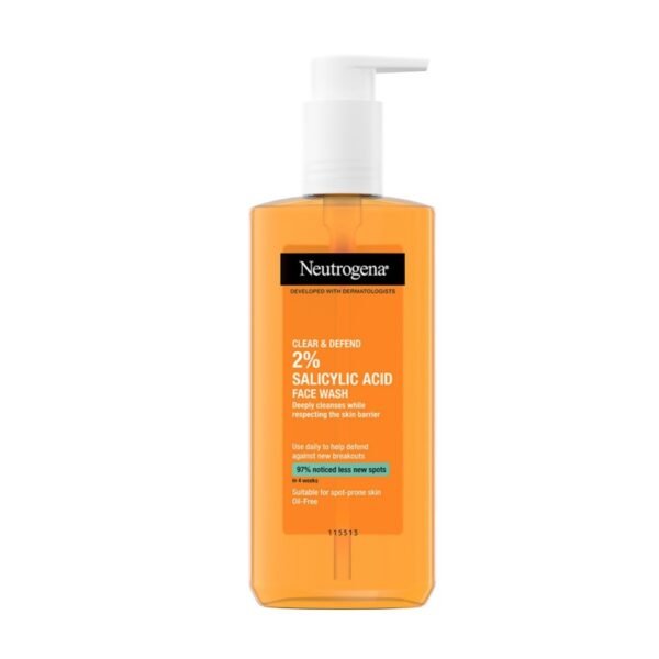 Neutrogena 2% salicylic acid face wash