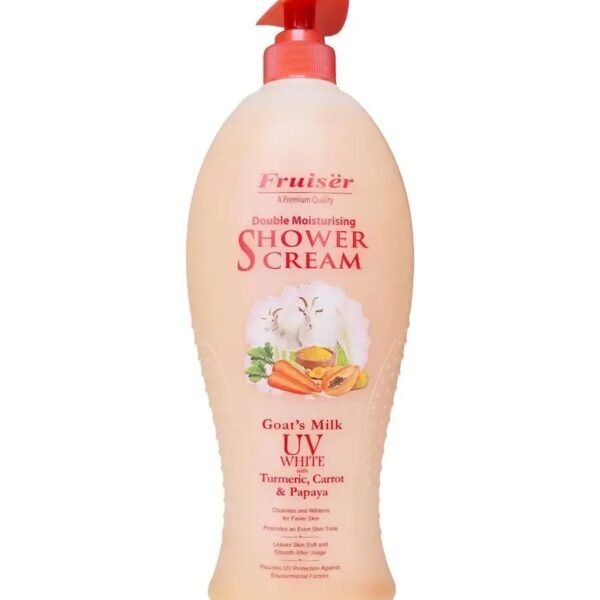 Fruiser Goat milk UV white tumeri,carrot and papaya Shower Cream