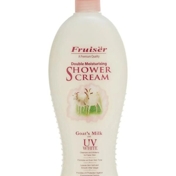 Fruiser Double Moisturizing Goat milk UV White Shower Cream 1000ml