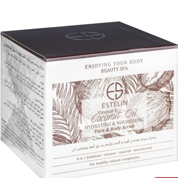 Estelin Vitamin E & Coconut Oil Hydrating & Nourishing Body Scrub 250g