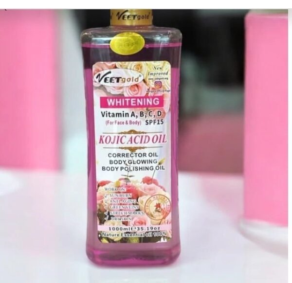 Veet Gold Kojic Acid Body Oil 1000ml