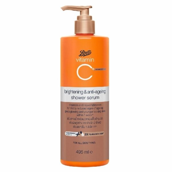 Boots Vitamin C Brightening & Anti Aging Body Wash – 495ml
