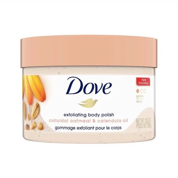 Dove Colloidal Oatmeal & Calendula Oil Gentle Exfoliating Body Polish 10.5 oz