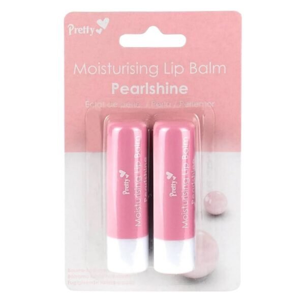 Pretty Moisturising Lip Balm Pearl Shine 4.3 g x2