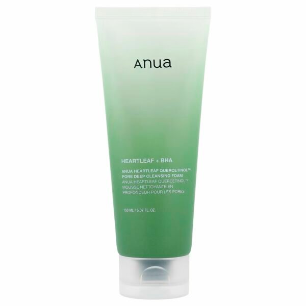 Anua Heartleaf Quercetinol Pore Deep Cleansing Foam 150ml ( packaging may vary ; old or new)