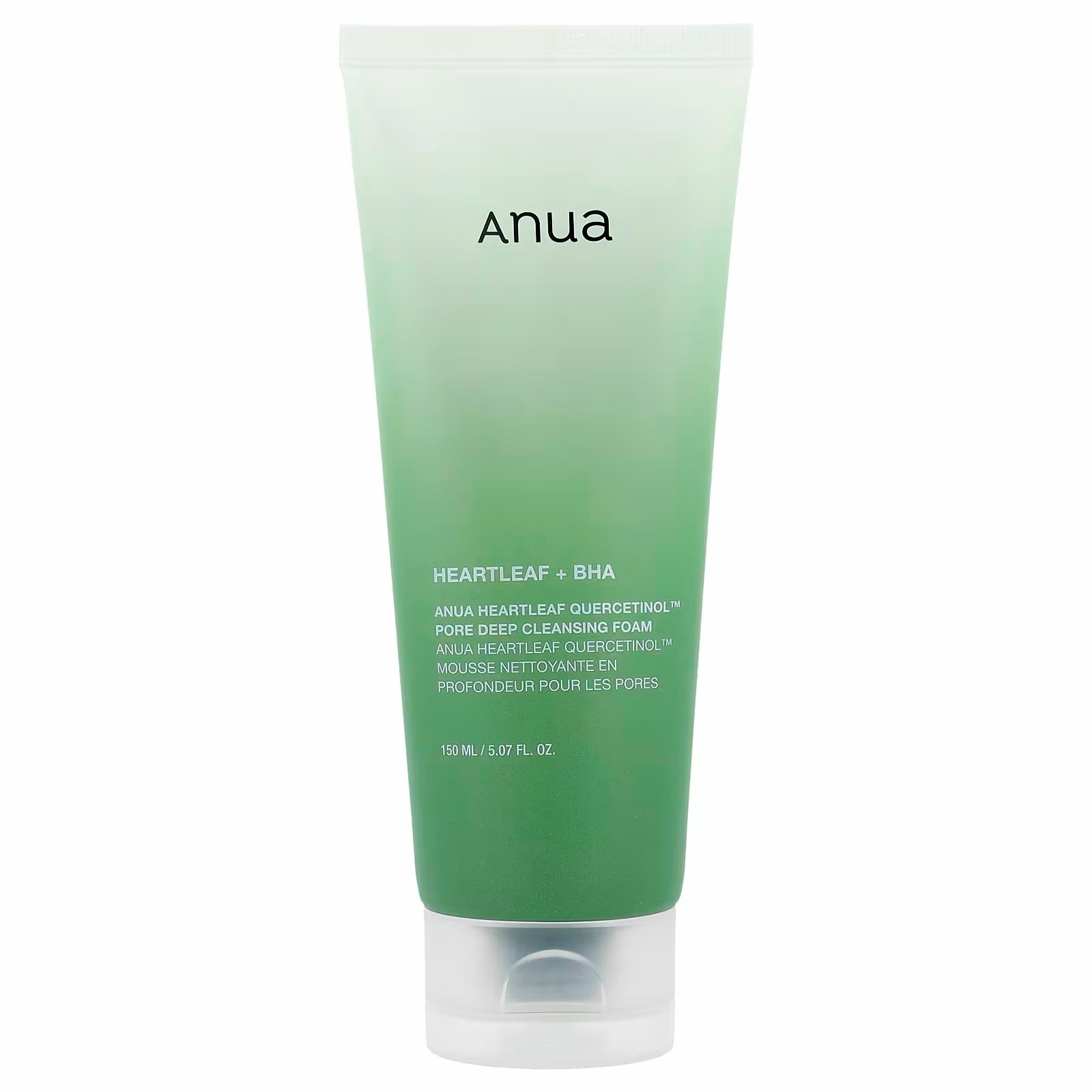 Anua Heartleaf Quercetinol Pore Deep Cleansing Foam 150ml ( packaging may vary ; old or new)