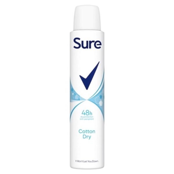 Sure 48h Cotton Dry Antiperspirant Deodorant 200ml