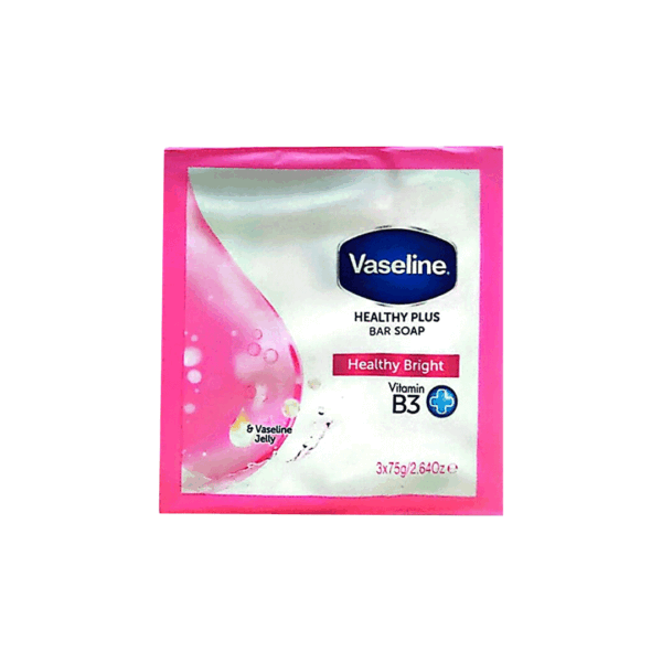 Vaseline Healthy Plus Bar Soap Healty Bright - 3 x 75 gram