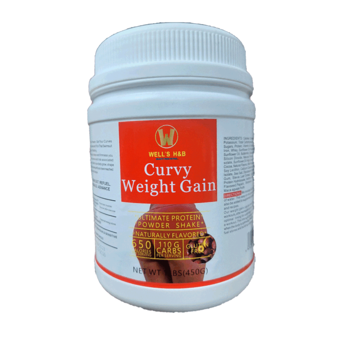 Well hubs curvy weight gain powder 450g - Image 1