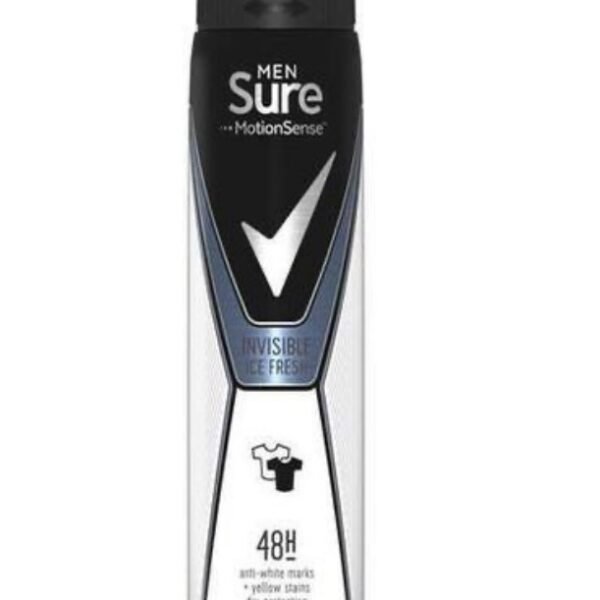 Sure Anti-Perspirant Deodorant Spray Men invisible ice fresh 250 ml