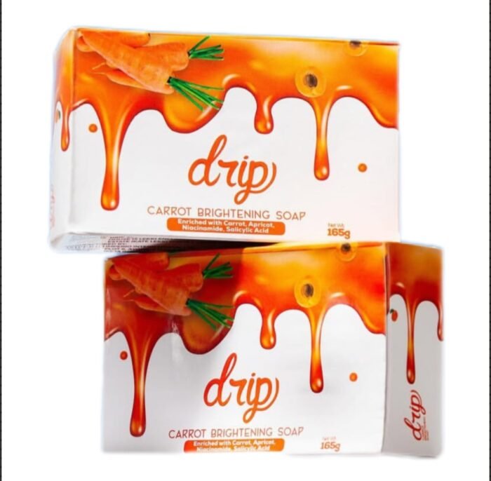 Drip carrot brightening soap 165g | single bar - Image 1
