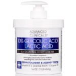 Advanced Clinical 10% Glycolic Acid Lactic Acid Exfoliating Body Cream (454g)