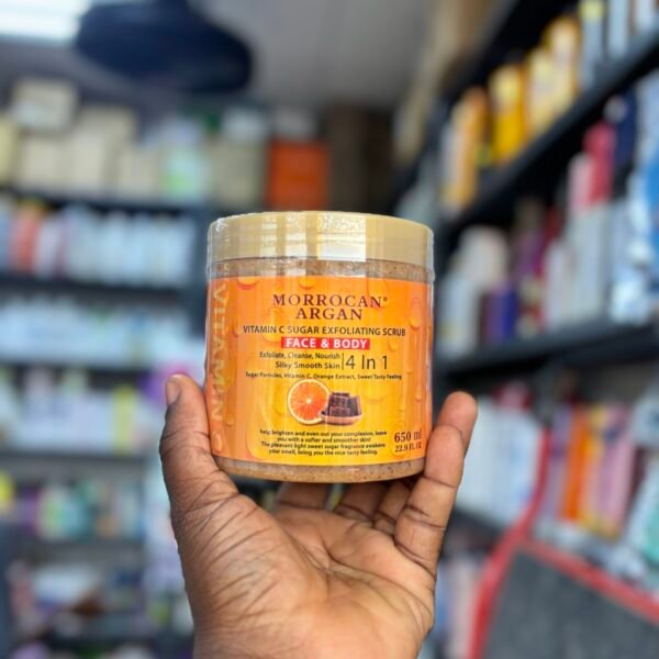 Morrocan Argan vitamin c sugar exfoliating scrub
