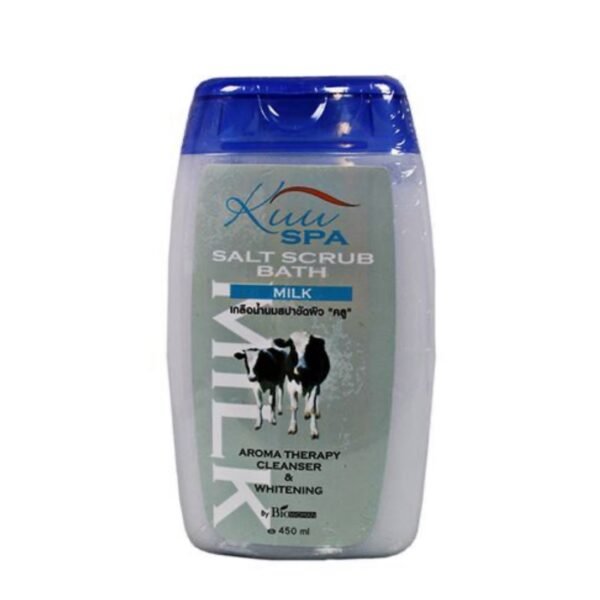 Kuu spa salt body scrub milk
