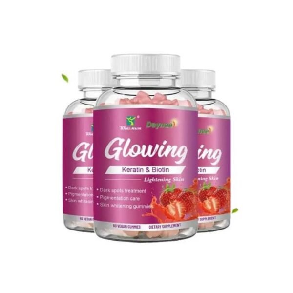 Daynee Glowing Gummies Keratin & Biotin Lightening Skin (1pc)