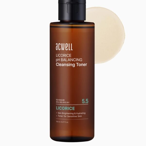 ACWELL 5.5 LICORICE PH BALANCING CLEANSING TONER 5.07 fl. oz. / 150ml