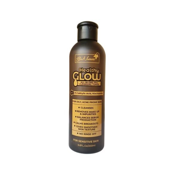 Bio nature healthy glow 2% Salicylic Acid, Niacinamide Cleansing Toner (200ml)