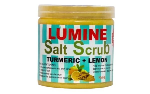 Lumine Turmeric + Lemon Salt Scrub (700g)