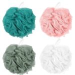 Soft mesh round loofah body sponge ( color may vary)