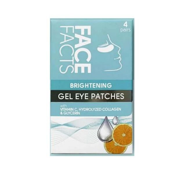 Face facts Brightening Gel Eye Patches with Vitamin C, Hydrolyzed Collagen & Glycerin( 4 pairs)