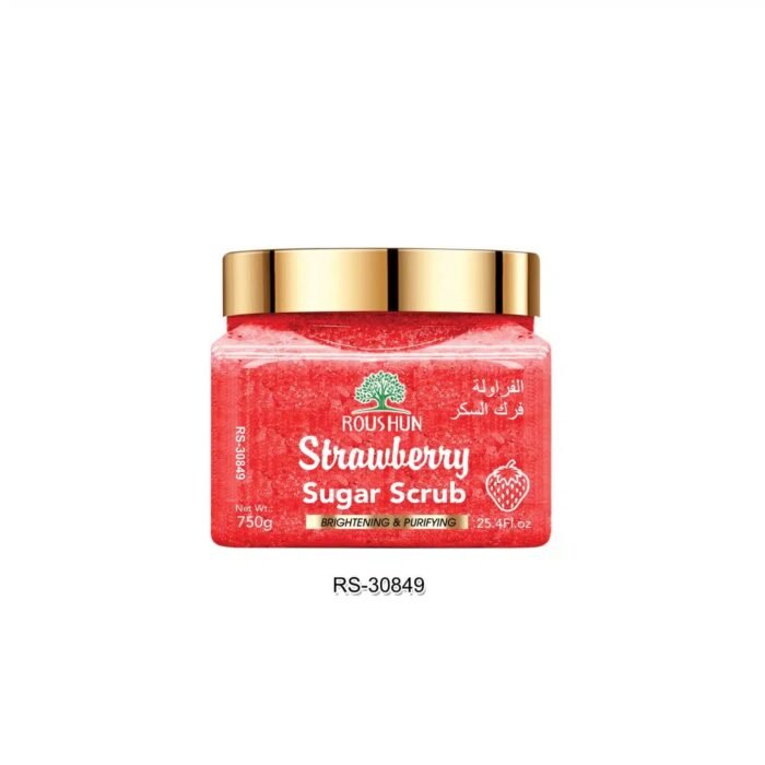 Roushun Strawberry Sugar Scrub Brightening Purifying Exfoliating Delicate Scrub - Image 1