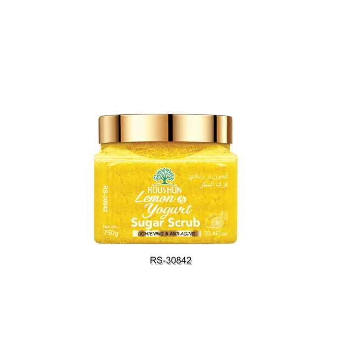 Roushun Lemon & Yoghurt Sugar Scrub Lightening & Anti- Aging(750g) - Image 1