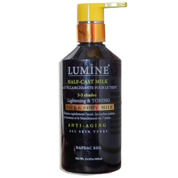 Lumine half cast milk lightening & toning body milk (400ml)