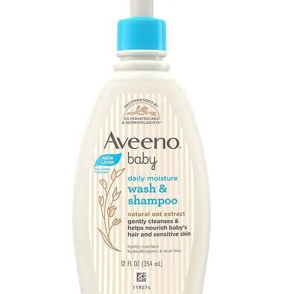 Aveeno baby daily moisture wash & shampoo(532ml)