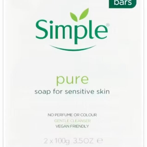 Simple pure bar Soap Twin Pack 2 x 100g