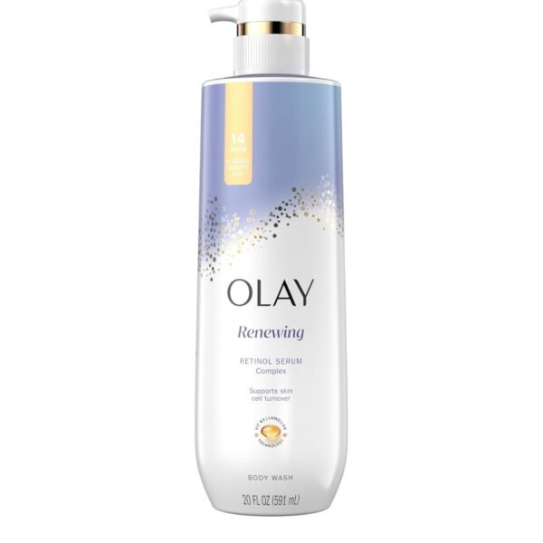 Olay Cleansing & Renewing Nighttime Body Wash With Retinol, 17.9 Fl Oz