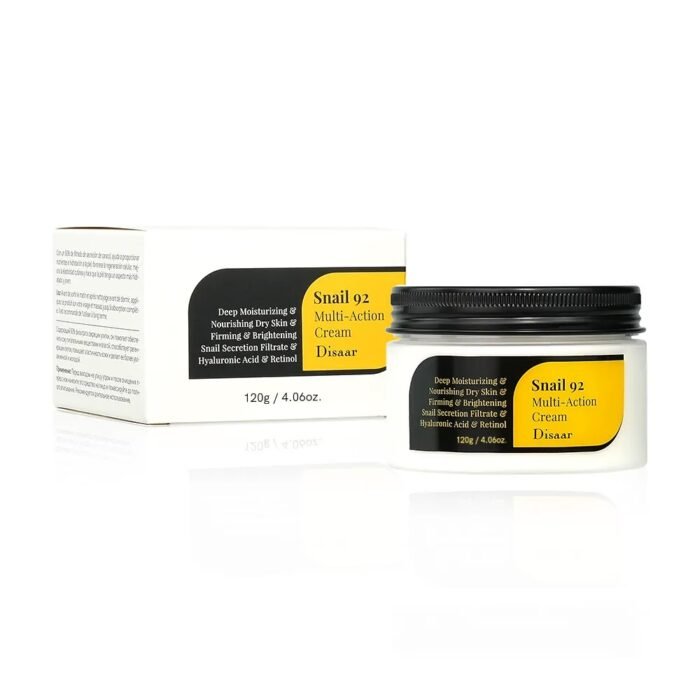 Disaar Snail Mucin Multi-Action Cream - 92% Snail Secretion Filtrate & Hyaluronic Acid 100g - Image 1