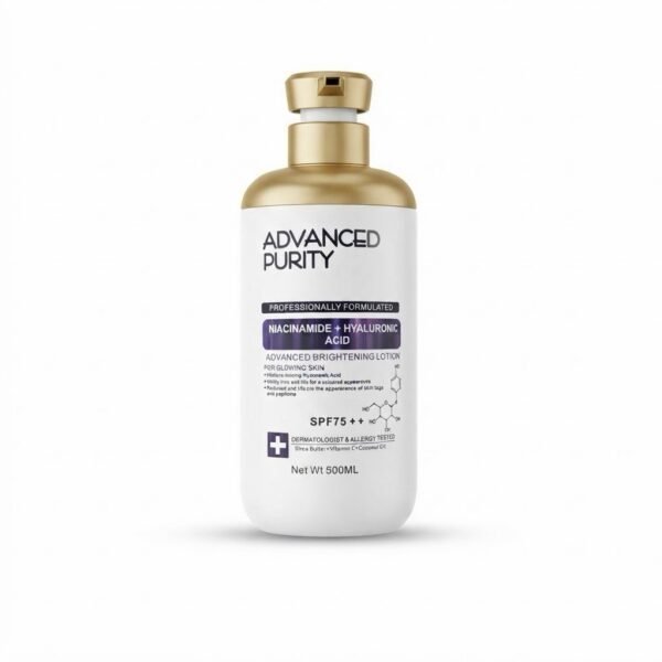 Advanced purity niacinamide + hyaluronic body lotion 500ml