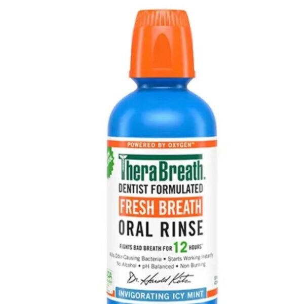 Therabreath fresh breath oral rinse(invigorating icy mint)