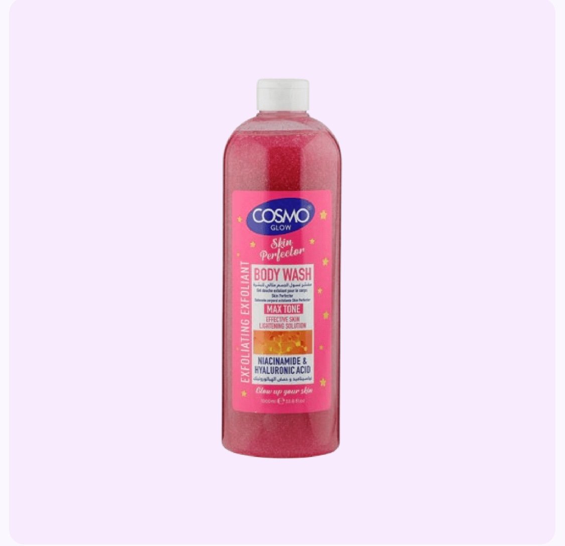 img_4319 Cosmo Glow White Skin Perfector Whitening Exfoliating Body Wash 1000ml - Image 1