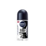NIVEA MEN Black & White Invisible Original Anti-Perspirant Roll-On – 72H Protection, 50ml