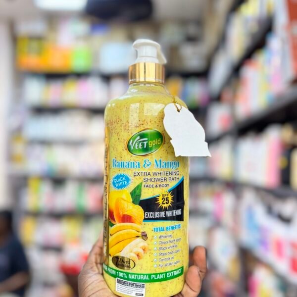 Veet Gold Banana & Mango Extra Whitening shower bath 1000ml