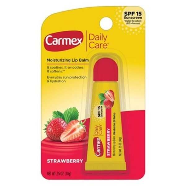 Carmex Daily Care Strawberry Flavor with SPF15 Squeeze Tube (China) | packaging may vary