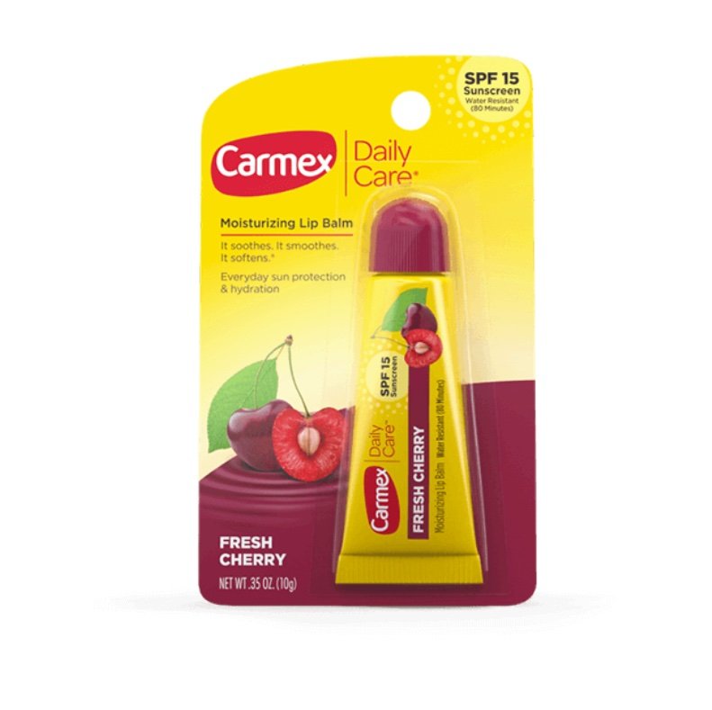 img_4765 Carmex Fresh Cherry Medicated Lip balm Squeeze Tube (china) | Packaging May vary - Image 1